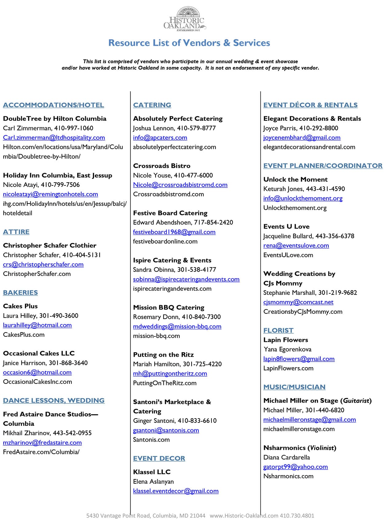 Resource List of Vendors and Services 2026 Revised 051126 1